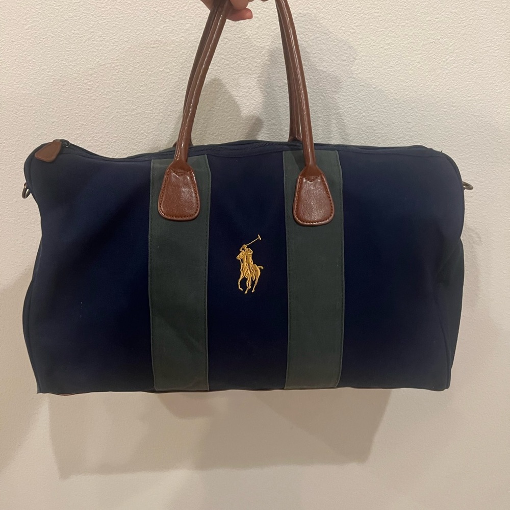 Ralph Lauren Blue and Green Duffel Bag - Picture 6 of 9